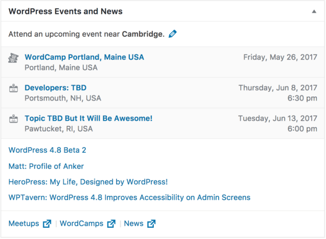 NEARBY WORDPRESS EVENTS