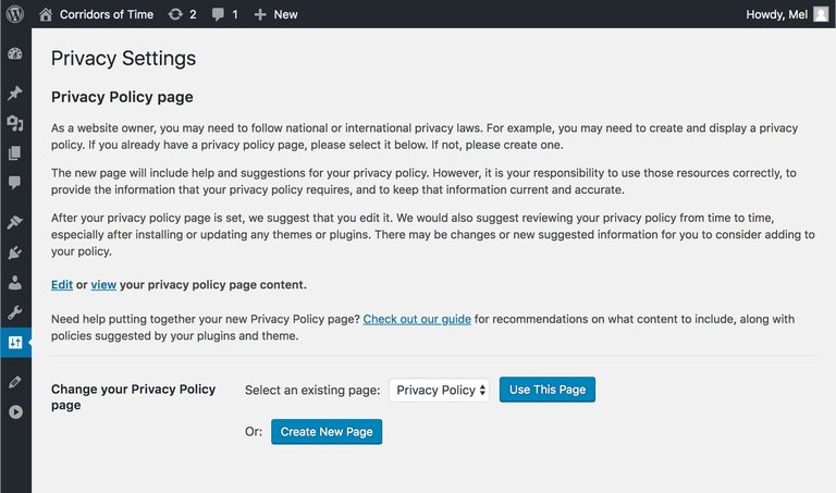 WORDPRESS 4.9.6 PRIVACY AND MAINTENANCE RELEASE