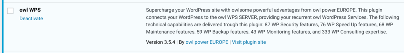 NEW RELEASE - OWL WPS 3.5.4 - WORDPRESS SERVICES PLUGIN