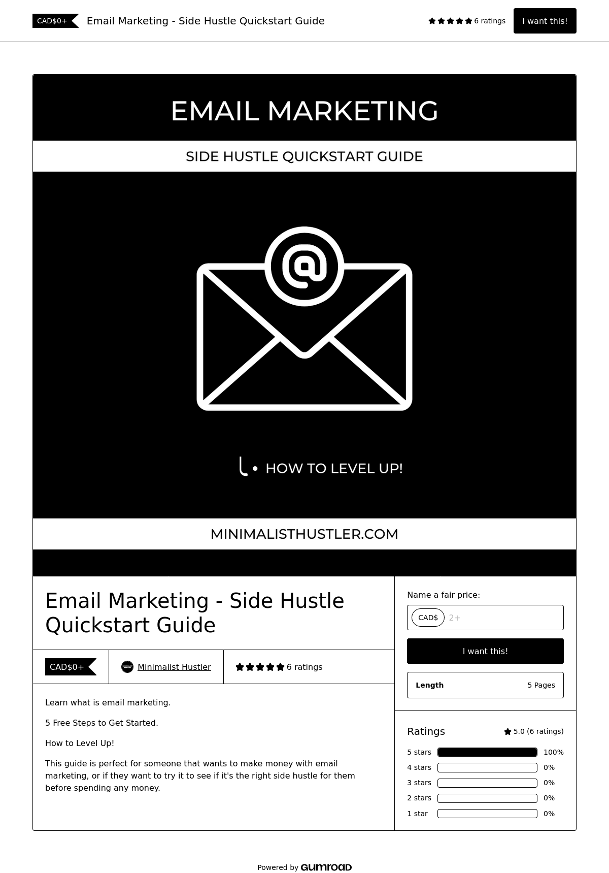 EMAIL MARKETING - SIDE HUSTLE QUICKSTART GUIDE (SPONSORED)